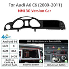 Android 14 Auto Radio CarPlay For Audi A6 C6 4f  For Audi Q7 4L 2005-2015 MMI 2G 3G GPS Car Multimedia Player Navi Stereo DSP