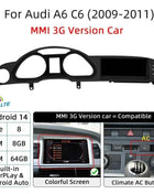 Android 14 Auto Radio CarPlay For Audi A6 C6 4f  For Audi Q7 4L 2005-2015 MMI 2G 3G GPS Car Multimedia Player Navi Stereo DSP