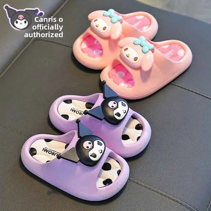 Ciabatte Estive da Principessa per Bambine, Graziose Pantofole da Interno con Cartoni Animati, Antiscivolo, per Neonati, Design Fresco Genitore-Figlio
