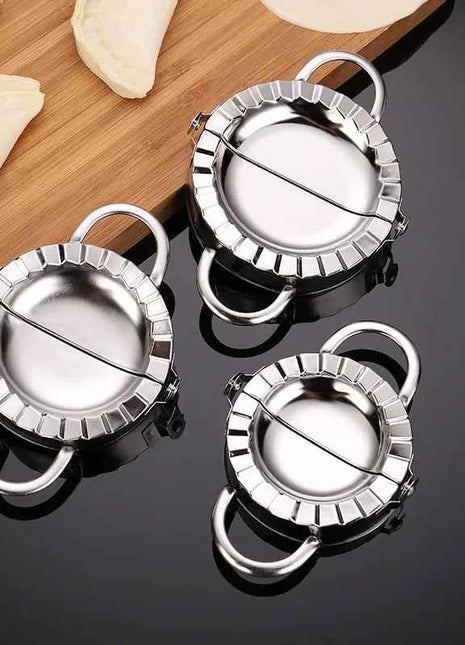 Round Dumpling Maker Stainless Steel Dough Cutter Skin Slicer Machine DIY Jiaozi Ravioli Pie Pastry Mold Kitchen Baking Tools