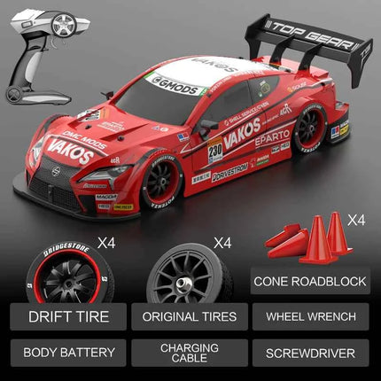 Rc Car 1:16 40km/H High-Speed Drift Remote Control Car 2.4Ghz 4WD Professional Competitive Modifiable Racing Car