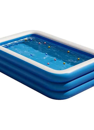 Piscina Gonfiabile in PVC Spesso, Pieghevole, Portatile, Grande per Famiglie, Giardino, Bambini e Adulti, con Scivolo, Accessori per Piscina