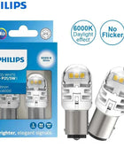 Philips Ultinon Pro6000 LED P21/5W 1157 S25 Two Contacts Amber Red White Car Turn Signal Stop Lamps No Flash Flicker Error Free