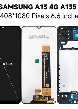 A13 4G For Samsung 6.6''For Ori / AMOLED A135F A135M A135U A135U1 A135N LCD Display Touch Screen Digitizer Assembly Replacement