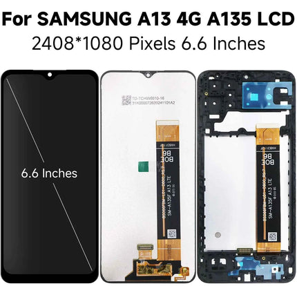 A13 4G For Samsung 6.6''For Ori / AMOLED A135F A135M A135U A135U1 A135N LCD Display Touch Screen Digitizer Assembly Replacement