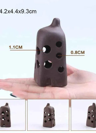 Ceramic House Fish Tank Aquarium Decoration Fish Shrimps Shelter House Pottery Scorpion House Canister Simulation Stone Ornament