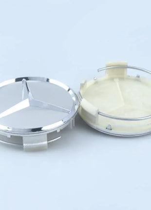 Set di 4 Coprimozzi da 75mm per Mercedes-Benz AMG W203 W206 W220 W205 W211 W212, Coperture per Cerchioni con Emblema Benz