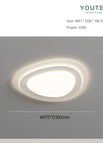 White L47x38CM / 3 Color No Remote