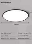 Black Dia80CM / 3 Color No Remote
