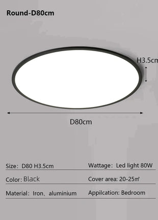 AuroraRealm Illuminazione Ultrasottile Soggiorno Luce Nordico Moderna Lampada da soffitto a LED Decorazioni per la casa Camera da letto Balcone Cucina Corridoio Apparecchio