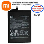 2025 Year 100% Original BN53 Battery For Xiaomi Redmi Note 10 pro 10pro / Redmi Note 9 Pro Redmi Note 9pro 5020mAh Phone Bateria