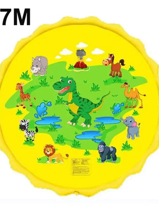 170CM Inflatable Sprinkler Play Mat for Kids Summer Outdoor Beach Games Lawn Pool Pad Toys for Children