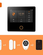 Staniot WiFi 4G Home Security System Wireless Security Protection Tuya Smart Home Alarm Sensors Built-in Siren Works with Alexa
