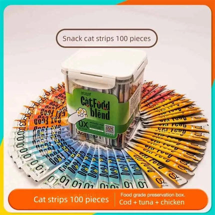 strip kitten into cat wet food fattening hair gills cat pet snacks liquid nutrition cream barreled fish oil cat strip