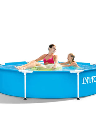 Piscina fuori terra Intex 28205 con telaio, 244x51 cm, in PVC rinforzato, per bambini e adulti
