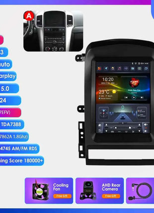 Hizpo 9.7" 2 Din Android Auto Car Radio for Chevrolet Captiva Sport 2006 - 2012 Multimedia Video Player Carplay  for Tesla Style