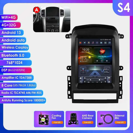 Hizpo 9.7" 2 Din Android Auto Car Radio for Chevrolet Captiva Sport 2006 - 2012 Multimedia Video Player Carplay  for Tesla Style