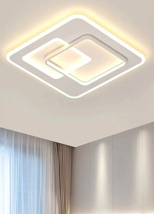 Lampada da soffitto moderna a LED Luci da soggiorno ultrasottili quadrate con telecomando Camera da letto Studio Sala da pranzo Decorazioni per la casa Apparecchio di illuminazione