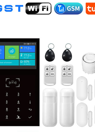 Sistema di sicurezza allarme wireless Smart Tuya GSM con sensore di movimento PIR e telecomando per la protezione del magazzino del negozio di villa
