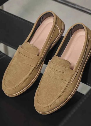 Hot Sale Men's Slip On Loafers Preppy Lightweight Breathable Comfort Outdoor Flats Non Slip Soft Sole Casual Daily Walking Shoes