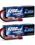 1/2 Units Zeee Lipo Battery 2S 7.4V 100C 5200mAh with Deans Connector for RC Car Truck Vehicle Buggy Losi RC Racing Models Parts