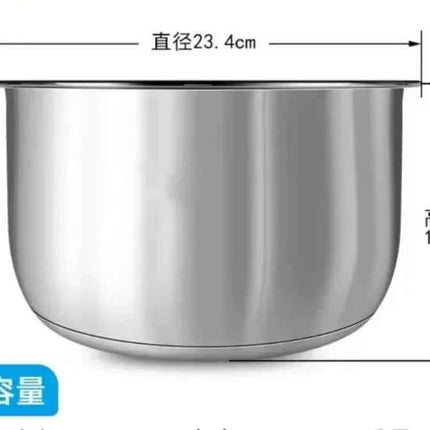 Pentola Interna Midea in Acciaio Inox 304 - 3L 4L 5L per Rice Cooker FS3010/70
