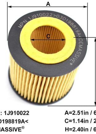 Filtro olio 03D 198819   Per Seat Cordoba 6L2 Skoda Fabia I Praktik 6Y5 Rapid Spaceback NH1 Volkswagen Polo Fox 5Z3 1.2L Motore