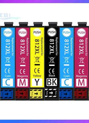 812 812XL Ink Cartridge For Epson 812 812XL Compatible For Epson WF-3820 WF-3825 WF-4830 WF-4835 WF-7830 WF-7840 7845 Printer
