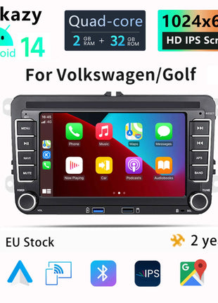 Wireless Carplay Android 14 Auto Radio for Volkswagen VW Passat B6 B7 CC T5 Tiguan Touran POLO GOLF 56 Multimedia GPS NaviScreen