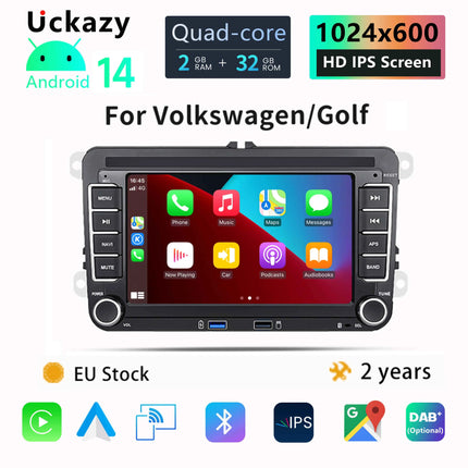 Wireless Carplay Android 14 Auto Radio for Volkswagen VW Passat B6 B7 CC T5 Tiguan Touran POLO GOLF 56 Multimedia GPS NaviScreen