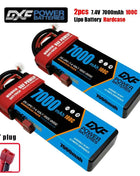 1/2PCS DXF Lipo 3S 4S 2S Battery 7.4V 11.1V 14.8V 8400mAh 6500mAh 6750mAh 7000mAh 5200mAh 9200mah 10000mah Hardcase for RC Car