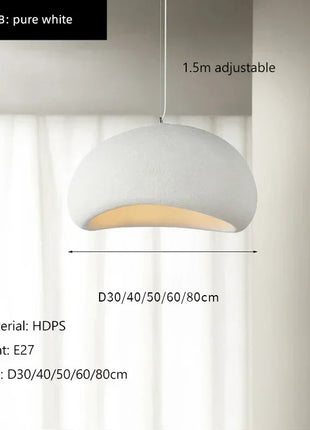 Lampada a sospensione moderna Wabi Sabi Sala da pranzo Illuminazione Decorazioni per la casa Soggiorno Camera da letto E27 Lampadario a soffitto a LED Lampade a sospensione a soppalco
