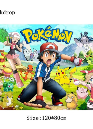 Forniture per decorazioni per feste di compleanno a tema Pokemon Cartoon Pokemon Go Stoviglie Tazze Piatti Palloncino Pikachu per bomboniere per baby shower