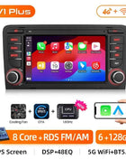 Junsun 7'' Wireless CarPlay Android Auto Car Radio Multimedia For Audi A3 8P S3 2003-2012 4G WiFi GPS Navigation Autoradio