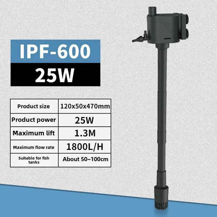 Fish tank submersible pump Built-in filter pump Oxygen wave aquarium filter matching pump