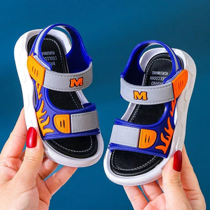 Sandali per bambini alla moda Scarpe per bambini Ragazzo Suola morbida antiscivolo Sandali per ragazze dei ragazzi Scarpe per bambini da spiaggia estiva 2-10 anni