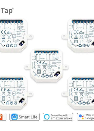 Tuya Smart Life WiFi Curtains Switch Connected Roller Shutters Control Blinds Motor Google Home Alexa Electric Window LoraTap