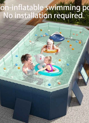 Piscina familiare Piscina esterna pieghevole grande Piscina estiva per feste in acqua Piscina non gonfiabile per giardino esterno