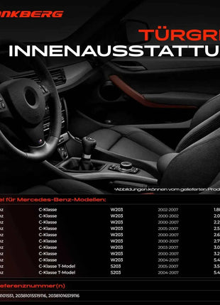 Maniglia Interna per Porta Frankberg 2x, Anteriore Sinistra e Destra per Mercedes-Benz W203 2038101651 2038101551 20381015519116