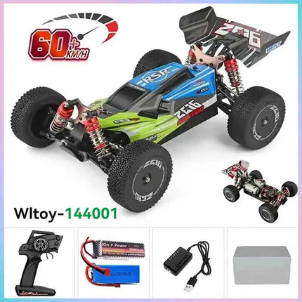 WLtoys 144010 144001 75KM/H 2.4G RC Car Brushless 4WD Electric High Speed Off-Road Remote Control Drift Toys for Children Racing