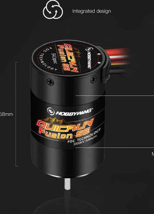 Hobbywing QuicRun Fusion SE 1200KV / 1800KV Sensored Brushless Motor Built In 40A ESC 2 in 1 Waterproof For 1/10 1/8 RC Car part