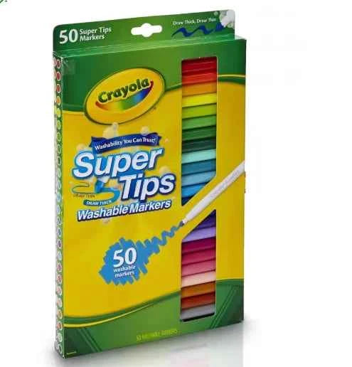 FOR Crayola 50 Colors Non Toxic Long Lasting Crayons for Kids Students School Art Craft Creative Painting Original Product