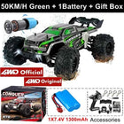 4WD Remote Control Car Off Road 4x4 RC High Speed Buggy Truck Super Brushless 50 or 80KM/H Fast Drift Racing Toy Kids Adults