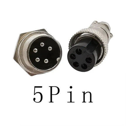 1 Pz GX12 2/3/4/5/6Pin Maschio Femmina Butting Wire Cavo Circolare Presa Aviazione Spina del Pannello Connettore Tappo Antipolvere Impermeabile