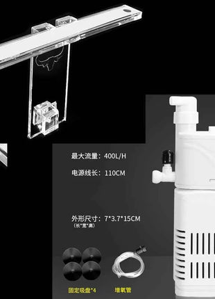 PET Aquarium Box Plastics Ultra-white Organic Glass Explosion-proof Fish Tank Tabletop Small Ecological Water Tank