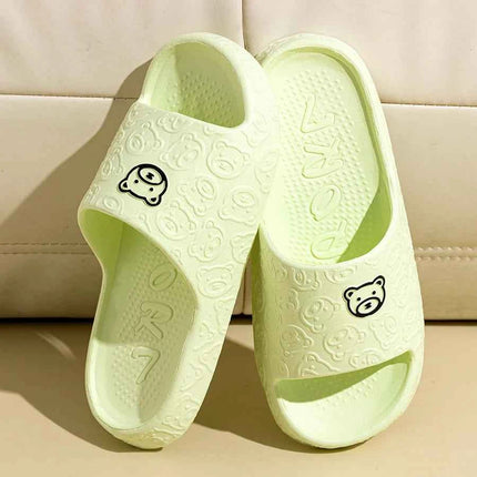 Pantofole estive per bambini Indoor Cute Bear Print Antiscivolo Suola morbida Squisite scarpe genitore-figlio Scarpe comode per il tempo libero per la casa