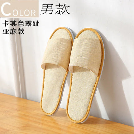 5 paia/lotto uomo donna usa e getta hotel pantofole per gli ospiti scivoli in cotone casa viaggio SPA pantofola ospitalità economici indoor slip-on