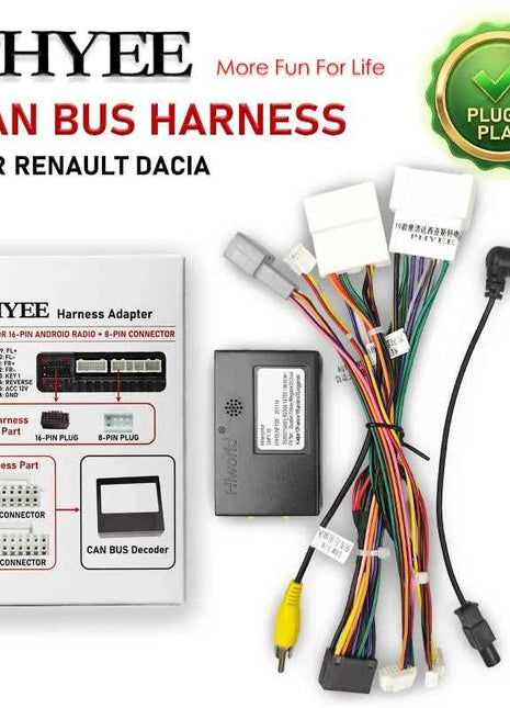 Decoder CAN Bus 12Pin 24Pin 8Pin per Renault Clio 4 Duster Captur Zoe, Mantenimento Display SWC, Adattatore Android P&P 16Pin