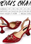 A PAIR OF RED SHOES