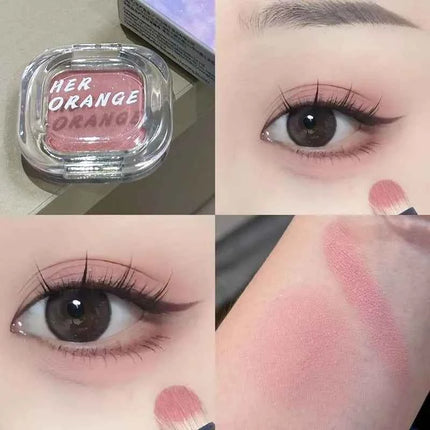 Gothic Red Brown Smoked Matte Eyeshadow Palette Smooth Shimmer Monochrome Eye Shadow Long-Lasting Brightening Silkworm Pigments